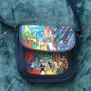 Disney's beauty and the beast cross body purse